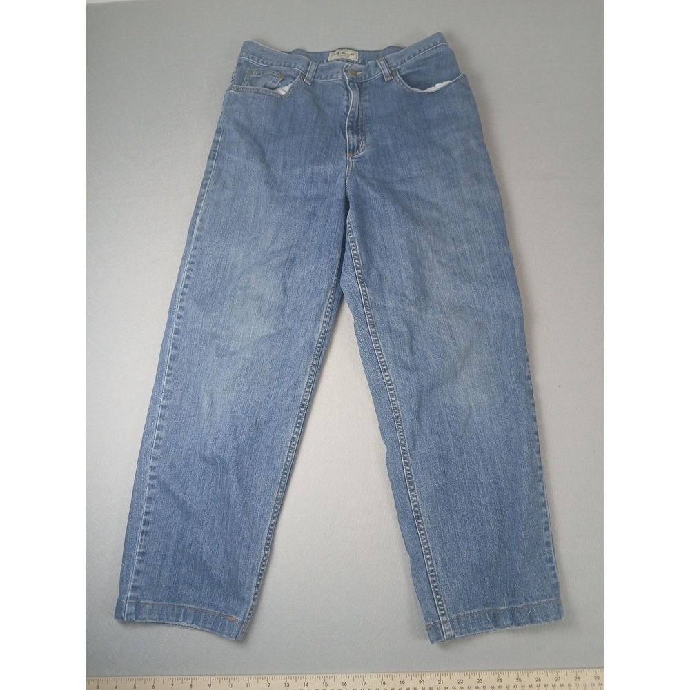 Women's L.L. Bean Classic Fit Jeans - Reg - Sz 12 Tall 30.5W ×26 Inseam!!